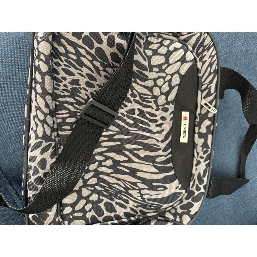 TAG Gray Animal Print Travel Tote Carryon